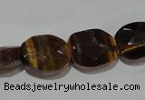 CTE1110 15.5 inches 13*17mm faceted freeform yellow tiger eye beads