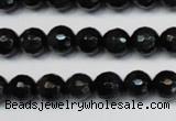 CTE1185 15.5 inches 6mm faceted round blue tiger eye beads