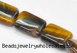 CTE12 15.5 inches 15*20mm rectangle yellow tiger eye beads