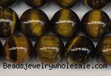 CTE1211 15.5 inches 8mm round AB grade yellow tiger eye beads