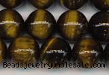 CTE1212 15.5 inches 10mm round AB grade yellow tiger eye beads