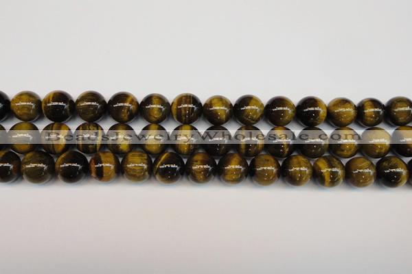 CTE1212 15.5 inches 10mm round AB grade yellow tiger eye beads