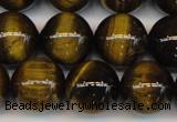 CTE1213 15.5 inches 12mm round AB grade yellow tiger eye beads