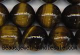 CTE1214 15.5 inches 14mm round AB grade yellow tiger eye beads