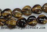 CTE122 15.5 inches 12*12mm heart yellow tiger eye beads wholesale