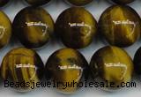 CTE1221 15.5 inches 12mm round AB+ grade yellow tiger eye beads