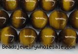 CTE1227 15.5 inches 8mm round A grade yellow tiger eye beads