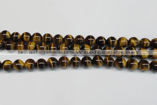 CTE1243 15.5 inches 8mm round AA grade yellow tiger eye beads