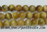 CTE128 15.5 inches 8mm round yellow tiger eye gemstone beads