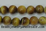 CTE129 15.5 inches 10mm round yellow tiger eye gemstone beads