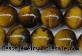 CTE1311 15.5 inches 8mm round B grade yellow tiger eye beads