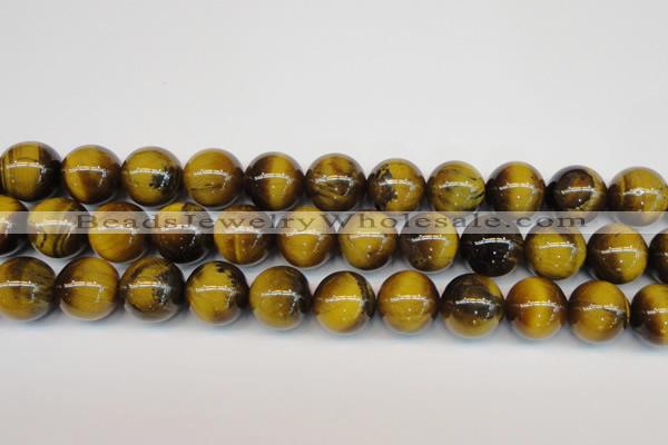 CTE1315 15.5 inches 16mm round B grade yellow tiger eye beads