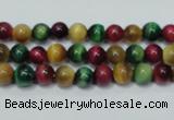 CTE132 15.5 inches 6mm round dyed tiger eye gemstone beads