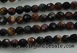 CTE1470 15.5 inches 4mm faceted round mixed tiger eye beads