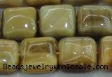 CTE1529 15.5 inches 16*16mm square golden tiger eye beads wholesale