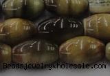 CTE1556 15.5 inches 13*18mm rice golden & blue tiger eye beads wholesale