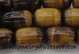 CTE1597 15.5 inches 13*18mm drum yellow tiger eye beads