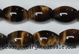 CTE162 15.5 inches 10*30mm rice yellow tiger eye gemstone beads