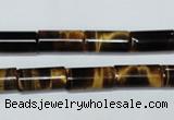 CTE164 15.5 inches 5*10mm column yellow tiger eye gemstone beads