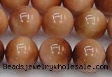 CTE1655 15.5 inches 14mm round sun orange tiger eye beads