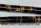 CTE166 15.5 inches 10*20mm column yellow tiger eye gemstone beads