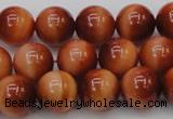 CTE1663 15.5 inches 10mm round sun orange tiger eye beads