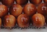 CTE1666 15.5 inches 16mm round sun orange tiger eye beads