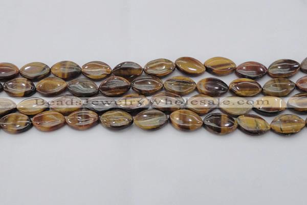 CTE1711 15.5 inches 12*18mm marquise yellow tiger eye beads