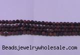 CTE1760 15.5 inches 4mm round matte red tiger eye beads