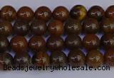 CTE1780 15.5 inches 4mm round yellow iron tiger beads wholesale