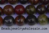 CTE1792 15.5 inches 8mm round red iron tiger beads wholesale