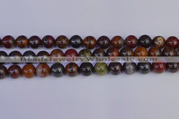 CTE1795 15.5 inches 14mm round red iron tiger beads wholesale