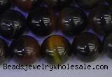 CTE1805 15.5 inches 14mm round blue iron tiger beads wholesale