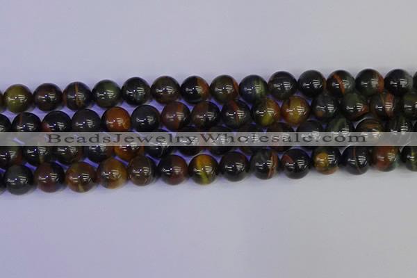 CTE1805 15.5 inches 14mm round blue iron tiger beads wholesale