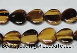 CTE182 15.5 inches 16*16mm heart yellow tiger eye gemstone beads