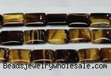 CTE188 15.5 inches 10*14mm rectangle yellow tiger eye gemstone beads