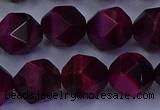 CTE1908 15.5 inches 10mm faceted nuggets red tiger eye beads