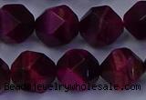 CTE1909 15.5 inches 12mm faceted nuggets red tiger eye beads