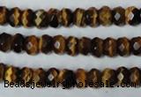 CTE199 15.5 inches 7*10mm faceted rondelle yellow tiger eye gemstone beads