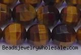 CTE1993 15.5 inches 10mm faceted round yellow tiger eye beads