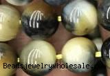 CTE2018 15.5 inches 12mm round golden & blue tiger eye beads wholesale