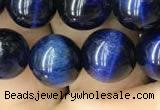 CTE2038 15.5 inches 10mm round blue tiger eye beads wholesale