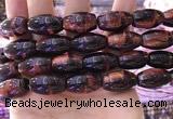 CTE2082 15.5 inches 12*21mm rice red tiger eye beads wholesale