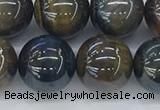 CTE2089 15.5 inches 14mm round AB-color blue & yellow tiger eye beads