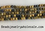 CTE2120 15.5 inches 6mm round golden & blue tiger eye beads