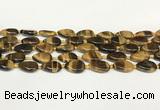 CTE2130 15.5 inches 13*18mm flat teardrop yellow tiger eye beads