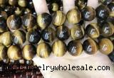 CTE2165 15.5 inches 20mm round yellow tiger eye gemstone beads