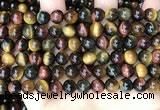 CTE2202 15.5 inches 8mm round mixed tiger eye gemstone beads