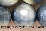 CTE2263 15 inches 12mm faceted round AB-color golden & blue tiger eye beads