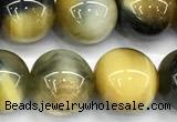 CTE2365 15 inches 10mm round golden & blue tiger eye beads